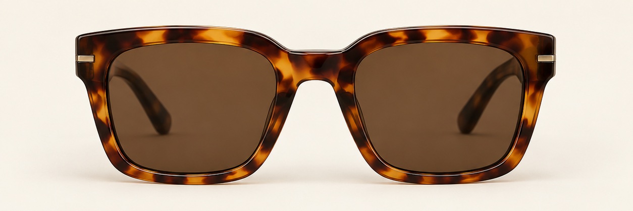 Honey tortoiseshell / Brown Central Square, front view